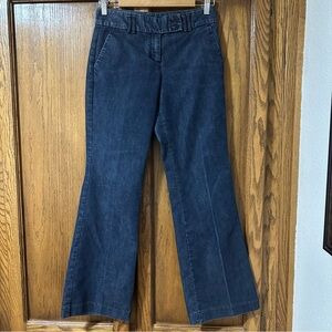 Express Editor Low Rise Flare Jeans Dark Wash Sz 0